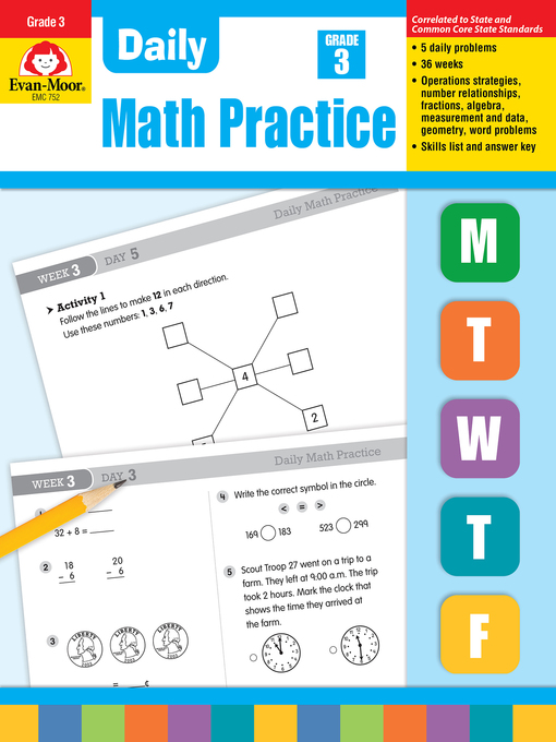 Cover image for Daily Math Practice, Grade 3